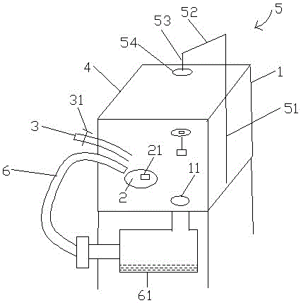 Glass chamfering device capable of preventing cooling water from shortage