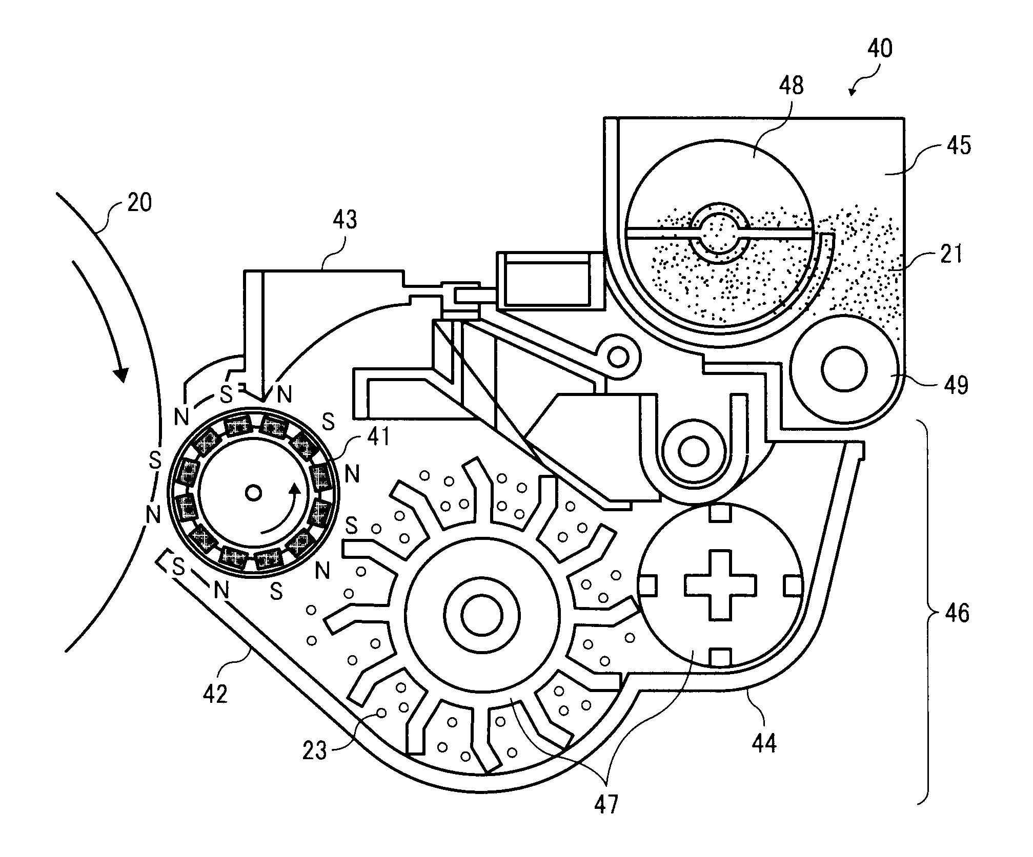 Contact developing method, image forming apparatus, and process cartridge