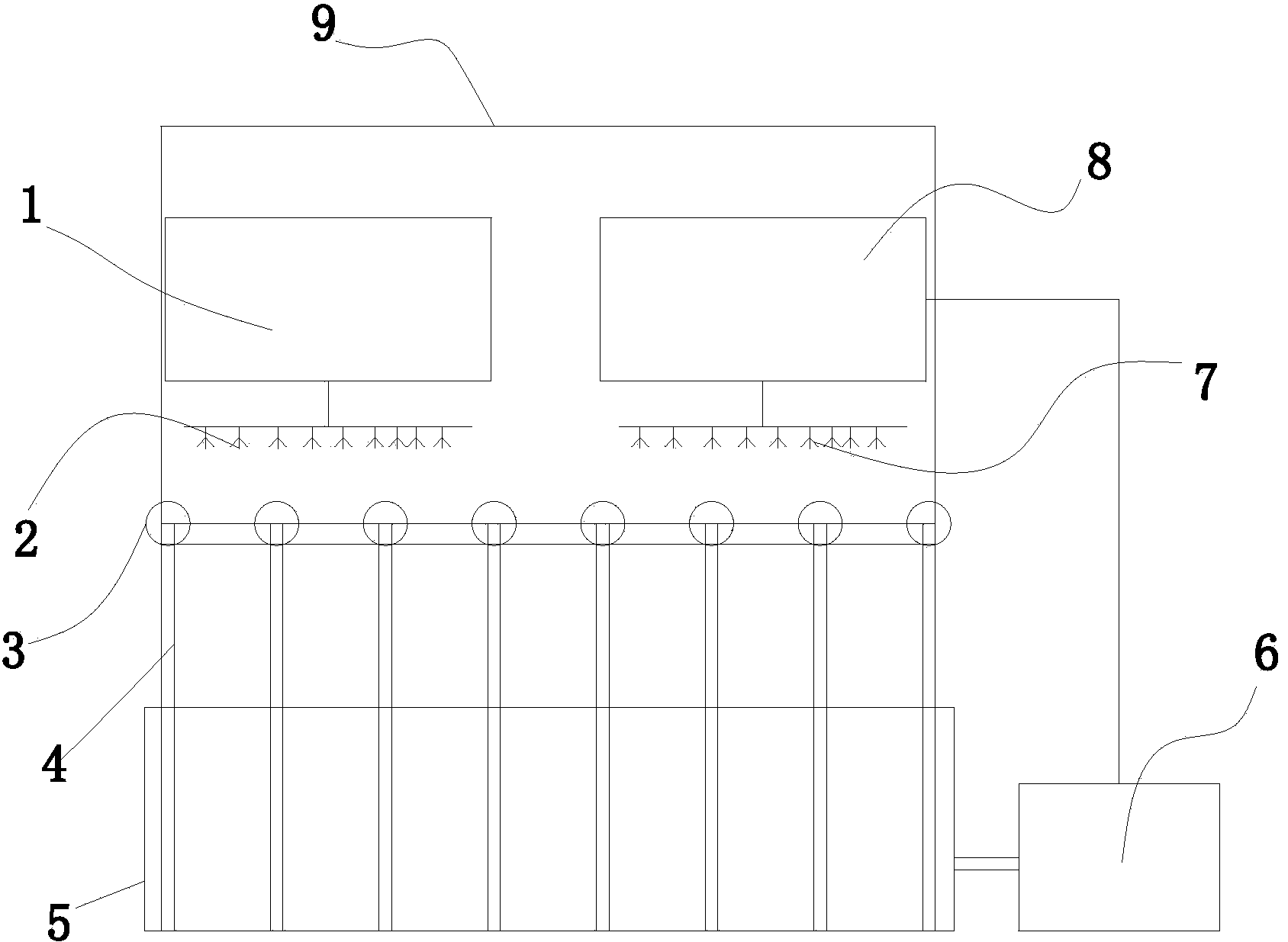 Stainless steel tube washing and drying device and stainless steel tube washing and drying method