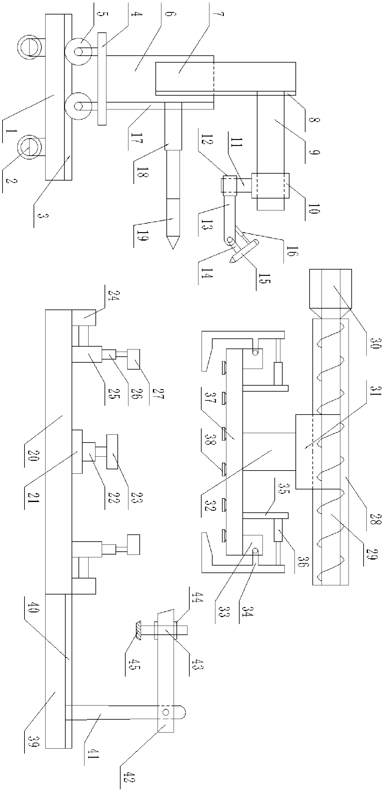 Automobile clamp stable in material clamping