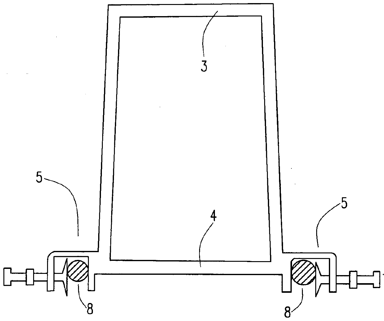 Lower limb function position fixing frame matched with traction frame