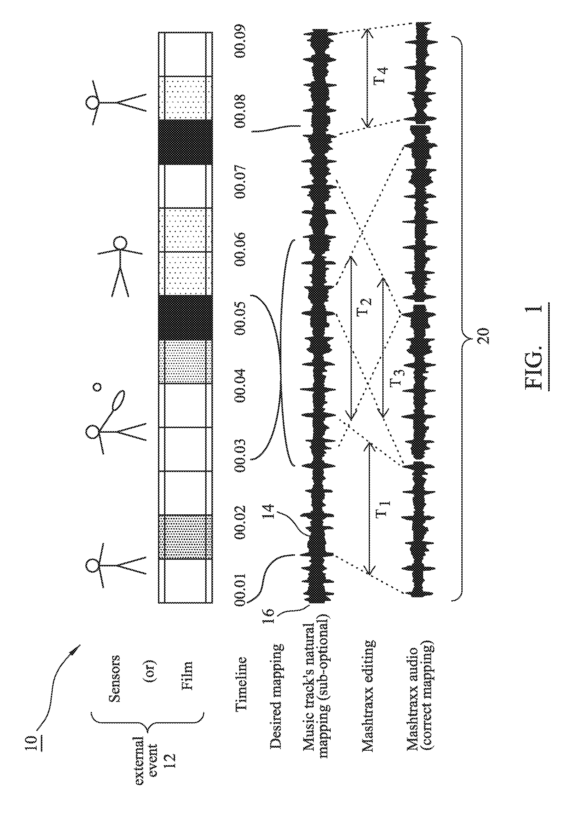 Music context system, audio track structure and method of real-time synchronization of musical content