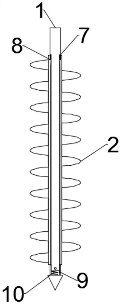 Hole-digging head structure for seedling planting in forestry and hole digging machine