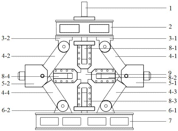 Device and method for biaxial pull-press loading test device of material