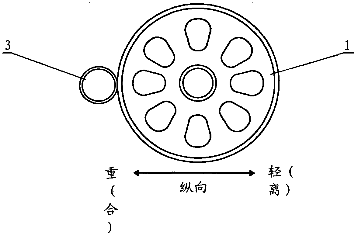 Displacement printing pressing force and tolerance clearance removing device of curved surface printing machine