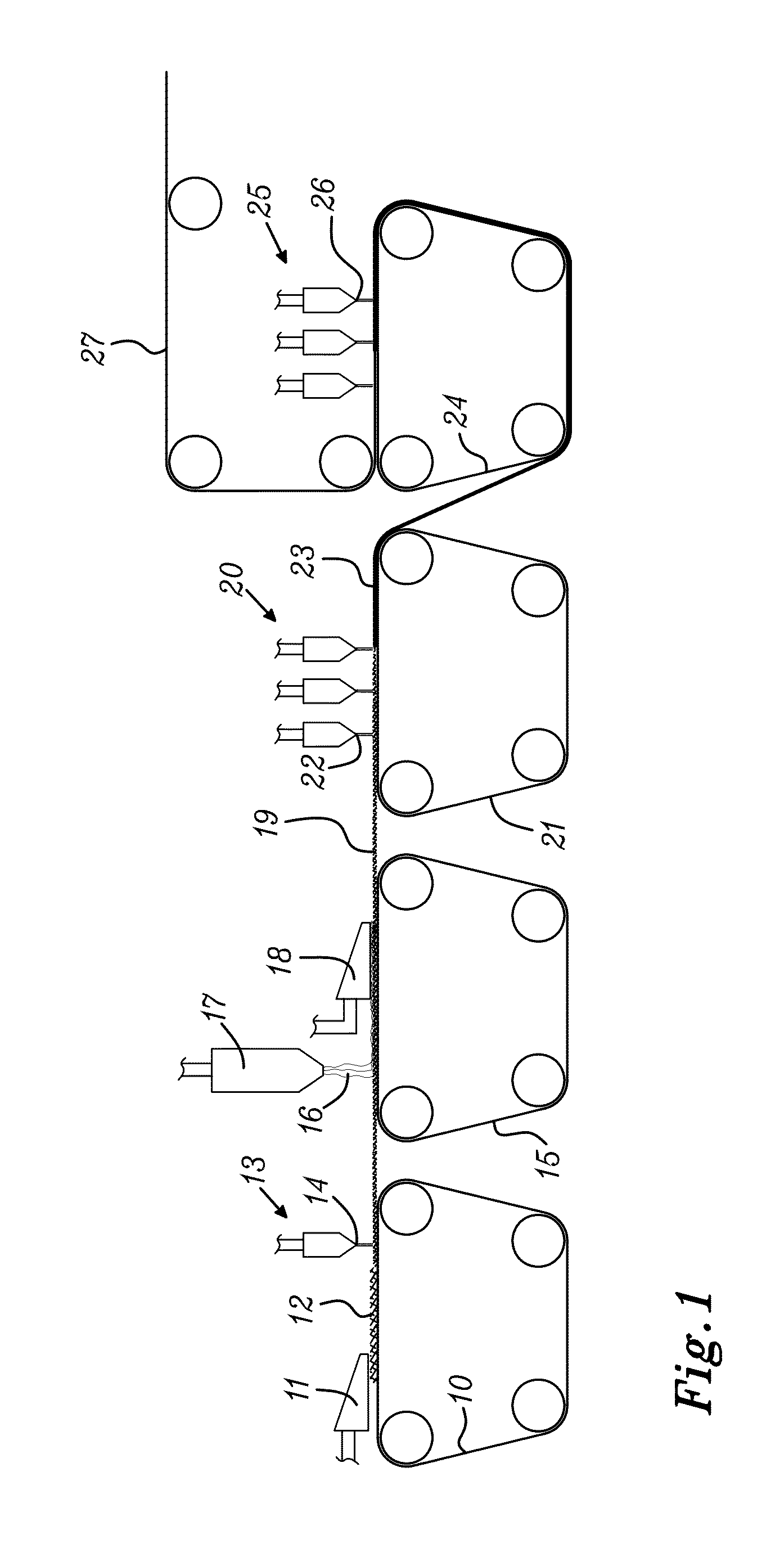 Method of producing a hydroentangled nonwoven material