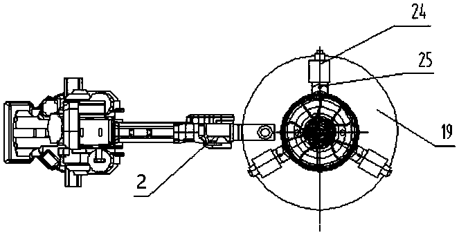 Self-adaptive automatic cleaning device for vehicle wheel forging die