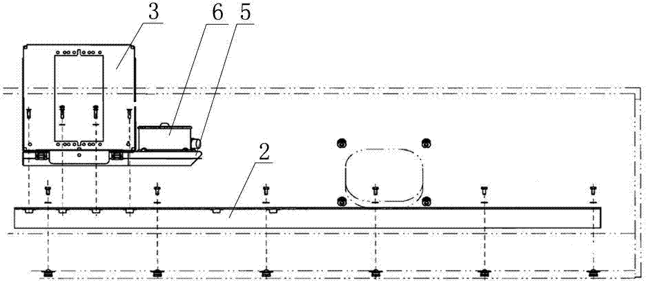 Installation tool for air-ground communication component of airplane wireless air-ground broadband system