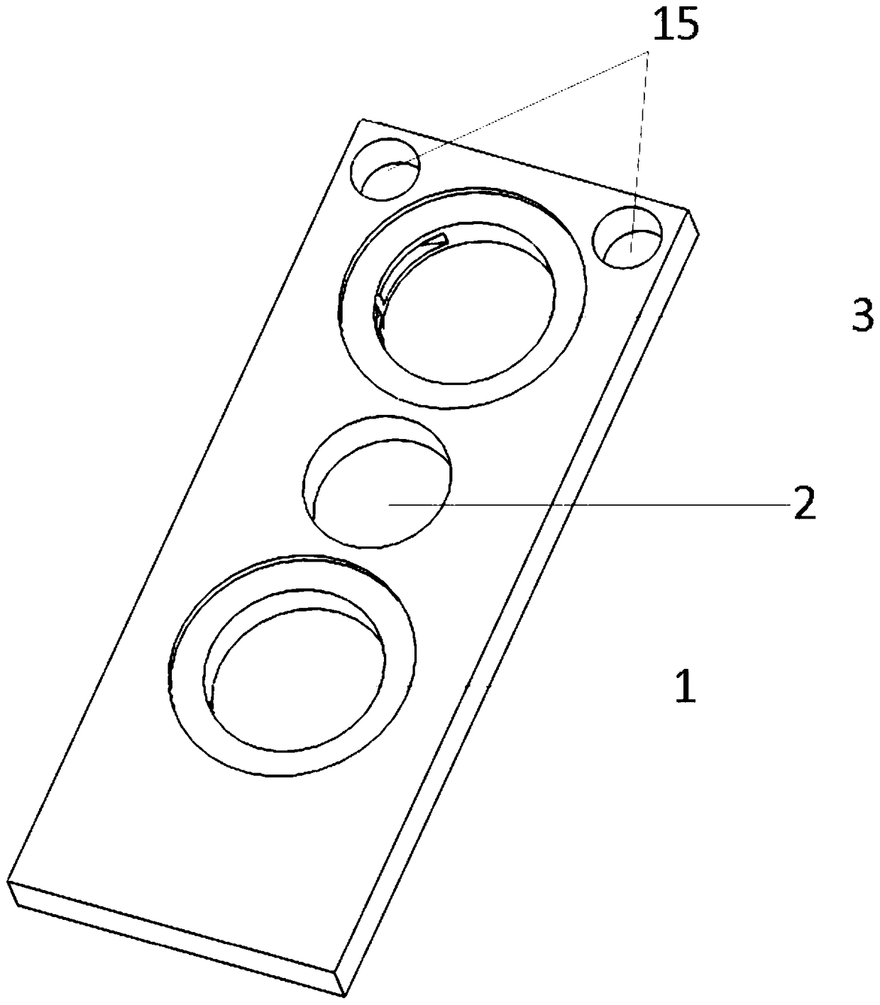 A semiconductor laser cooling heat sink device