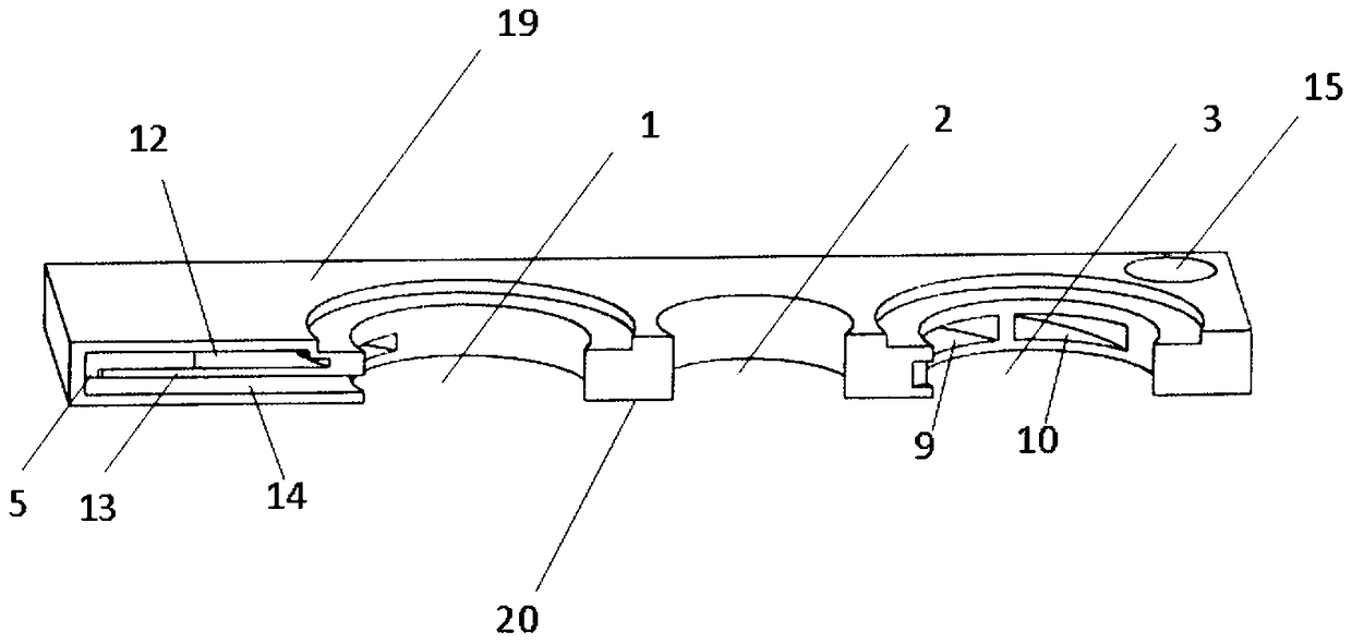 A semiconductor laser cooling heat sink device