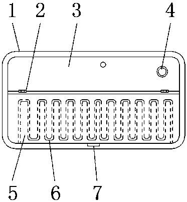 Office desk with heating function