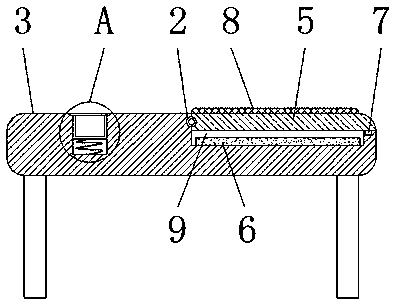 Office desk with heating function