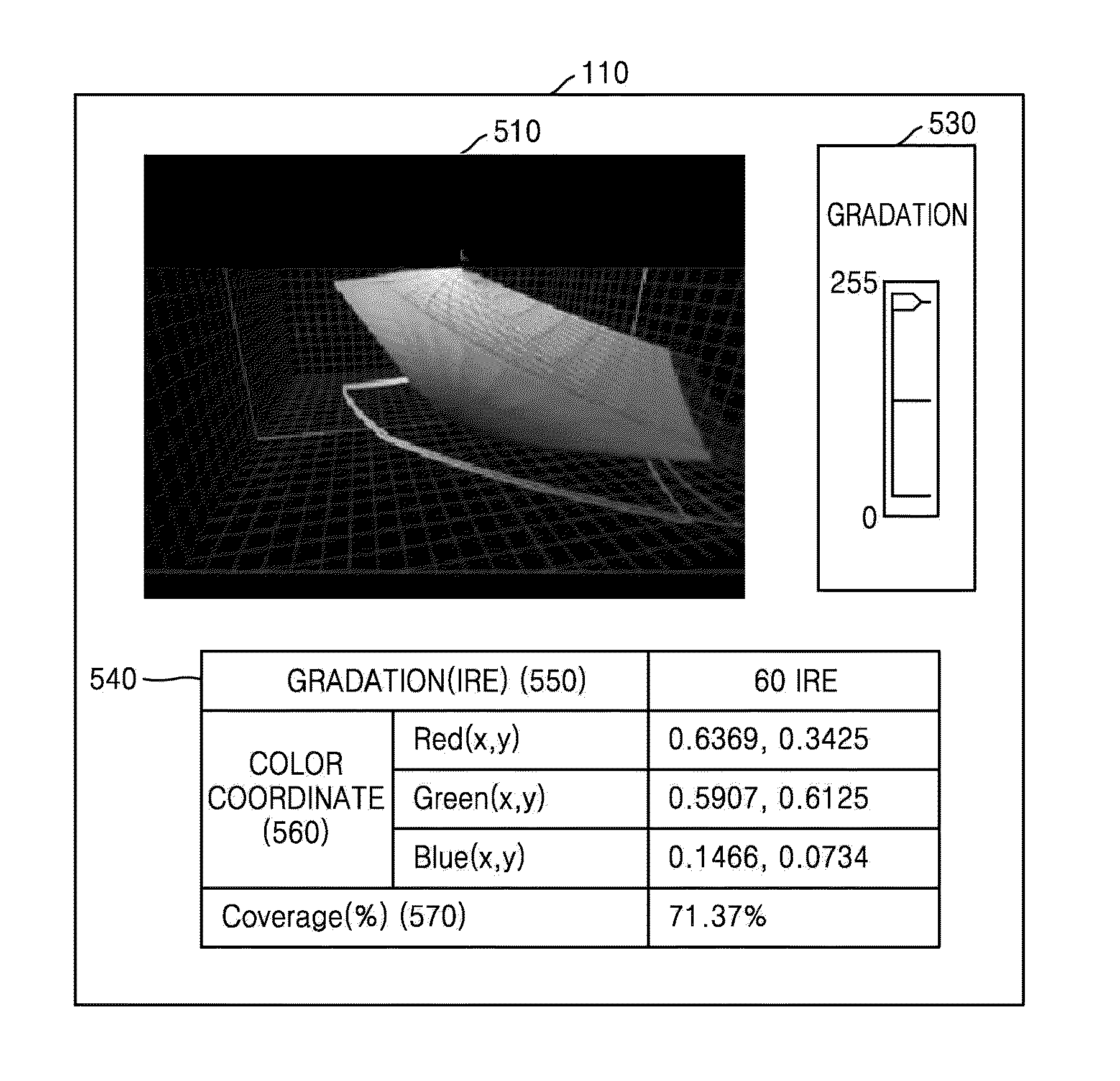 Method and apparatus for representing color gamut