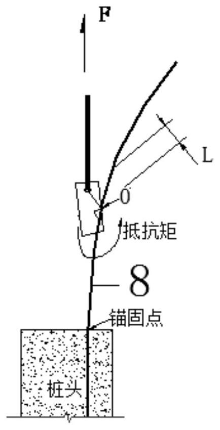 Device and construction process suitable for on-site rapid cold drawing and straightening of thick reinforcing steel bars