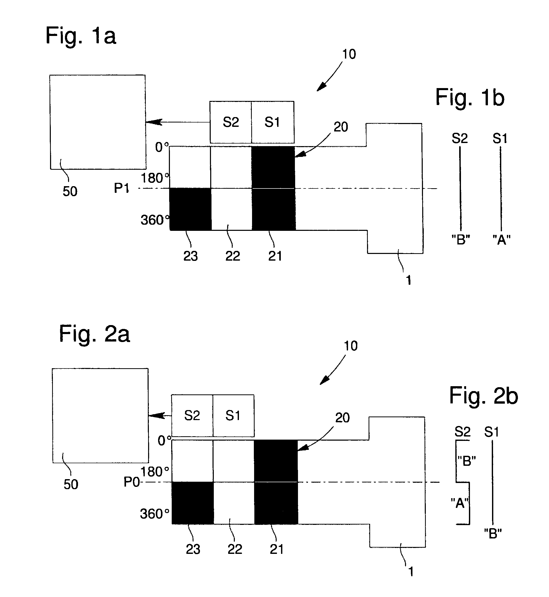 Angular and axial position sensor arrangement