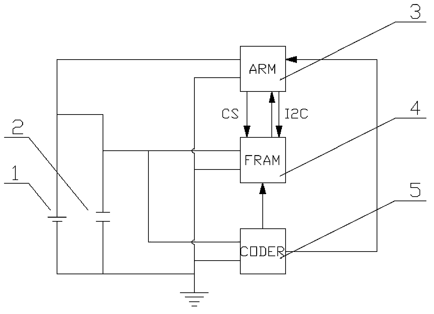 Stepper motor power-outage displacement recovery device and method