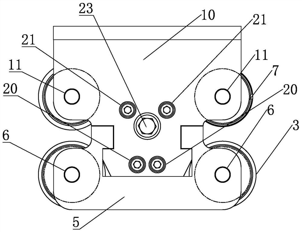 #-shaped wheel set convenient to disassemble and take wires