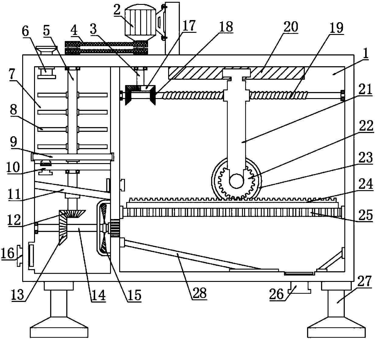 Feed high-efficiency granulating device