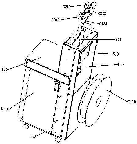 Carrier tape leading-in mechanism and automatic reel replacing equipment thereof