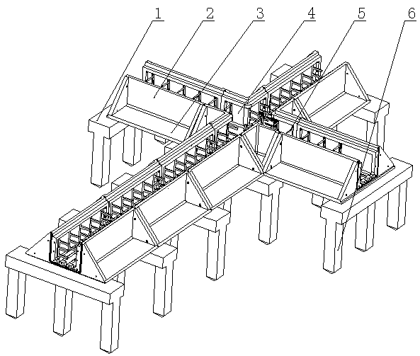 Assembled open cable trench