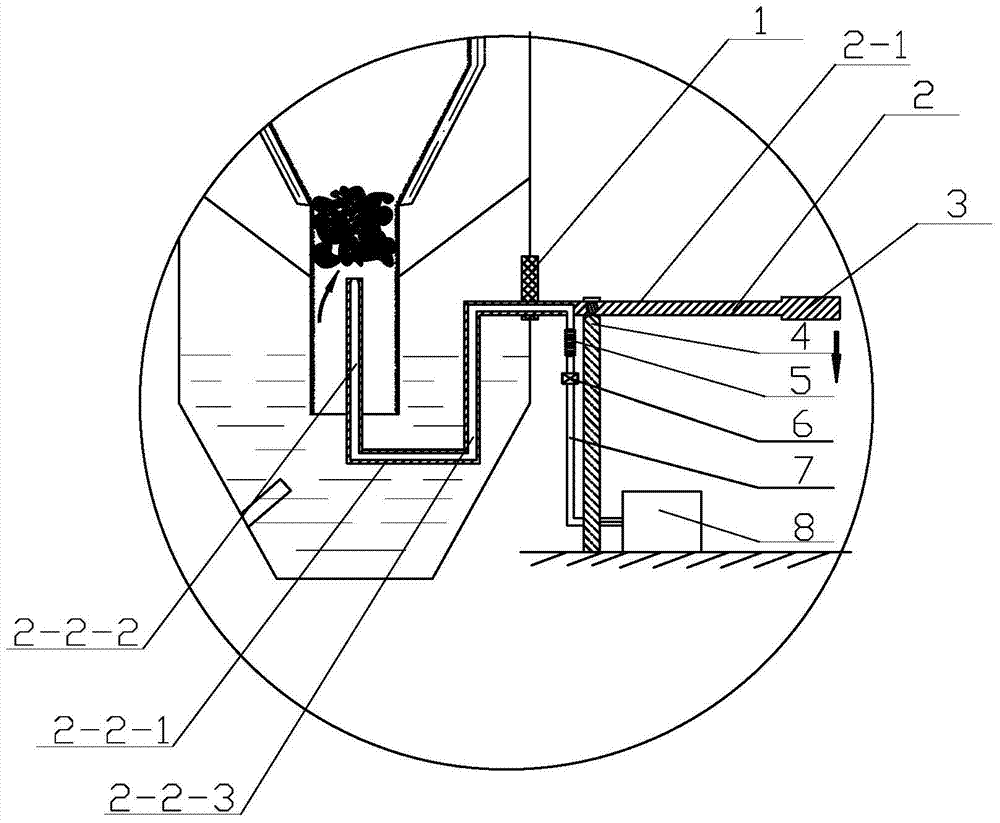 A slag breaking device for the bottom of slag gasifier