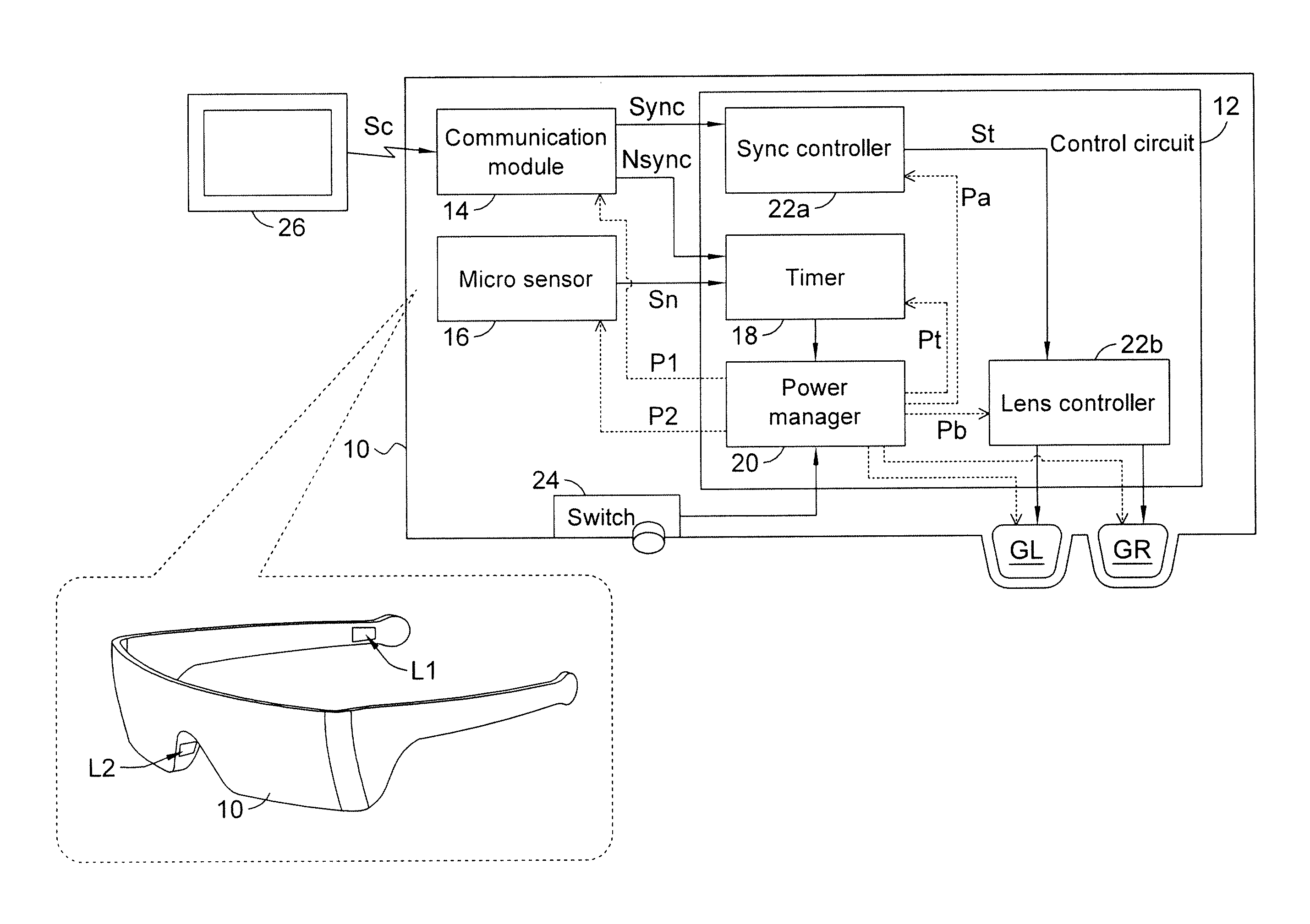 Automatic mode switch portable electronic device