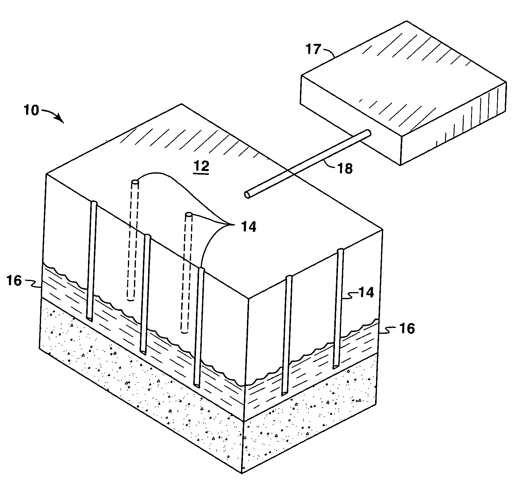 Process for producing Hydrocarbon fluids combining in situ heating, a power plant and a gas plant