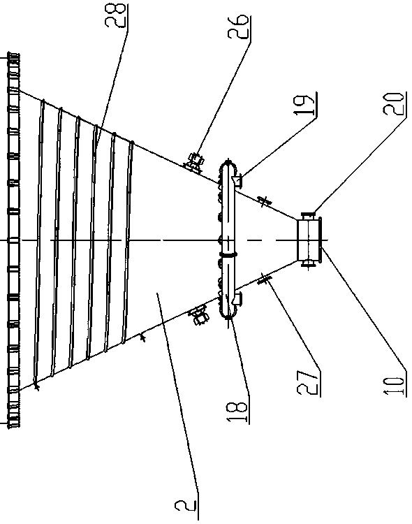 Airtight tank type decoking dehydration tank