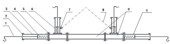 Suspension device for calligraphic and painting works