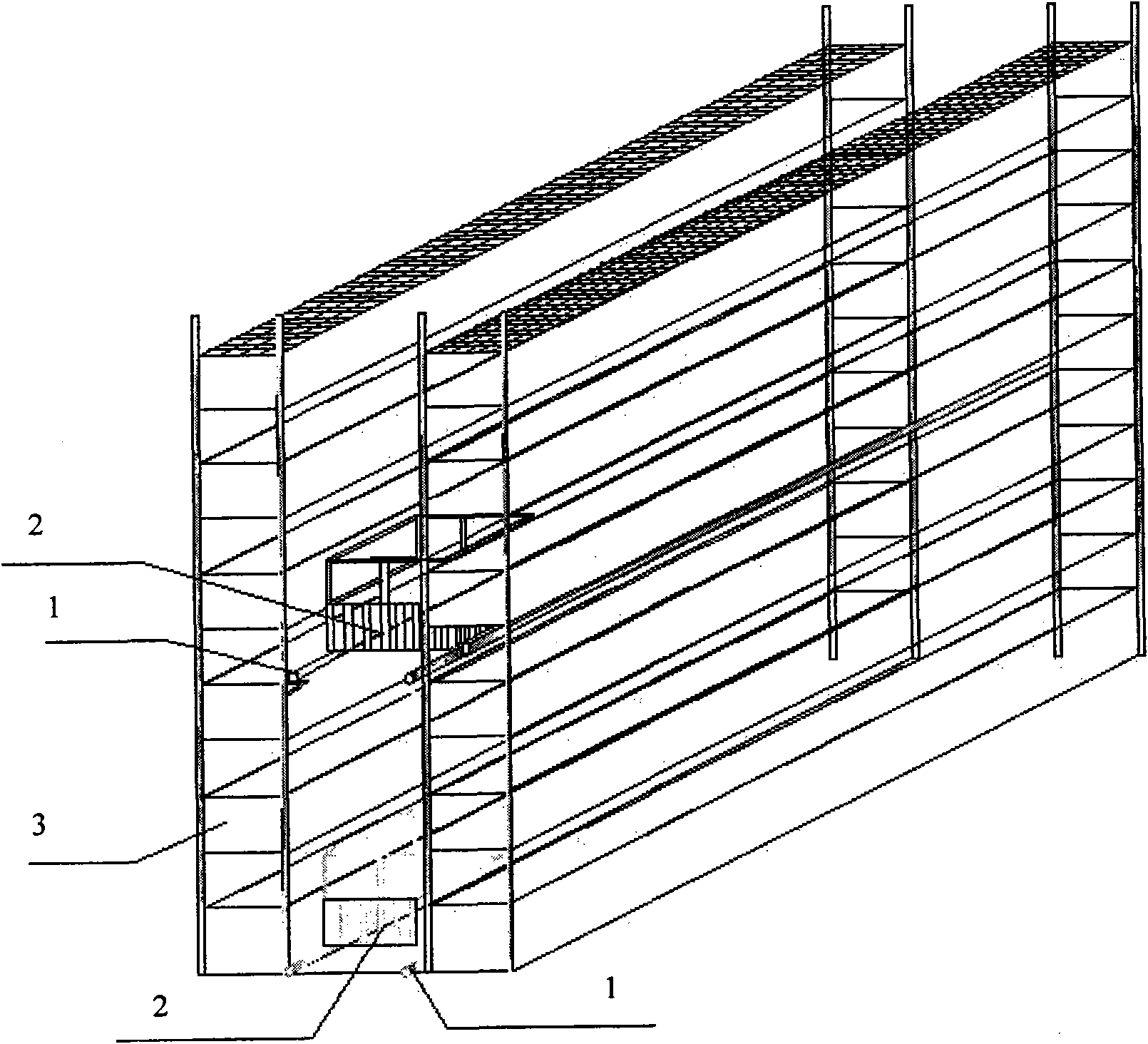 Three-dimensional ecological cultivation method for organisms