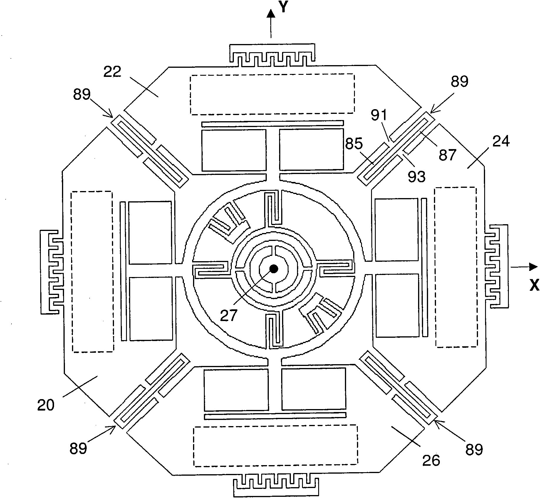 Tri-axis angular rate sensor