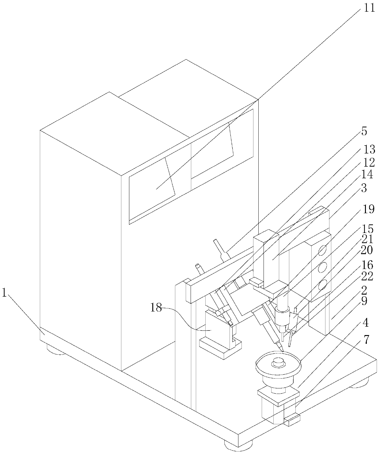 360-degree rotating single-point tin soldering device