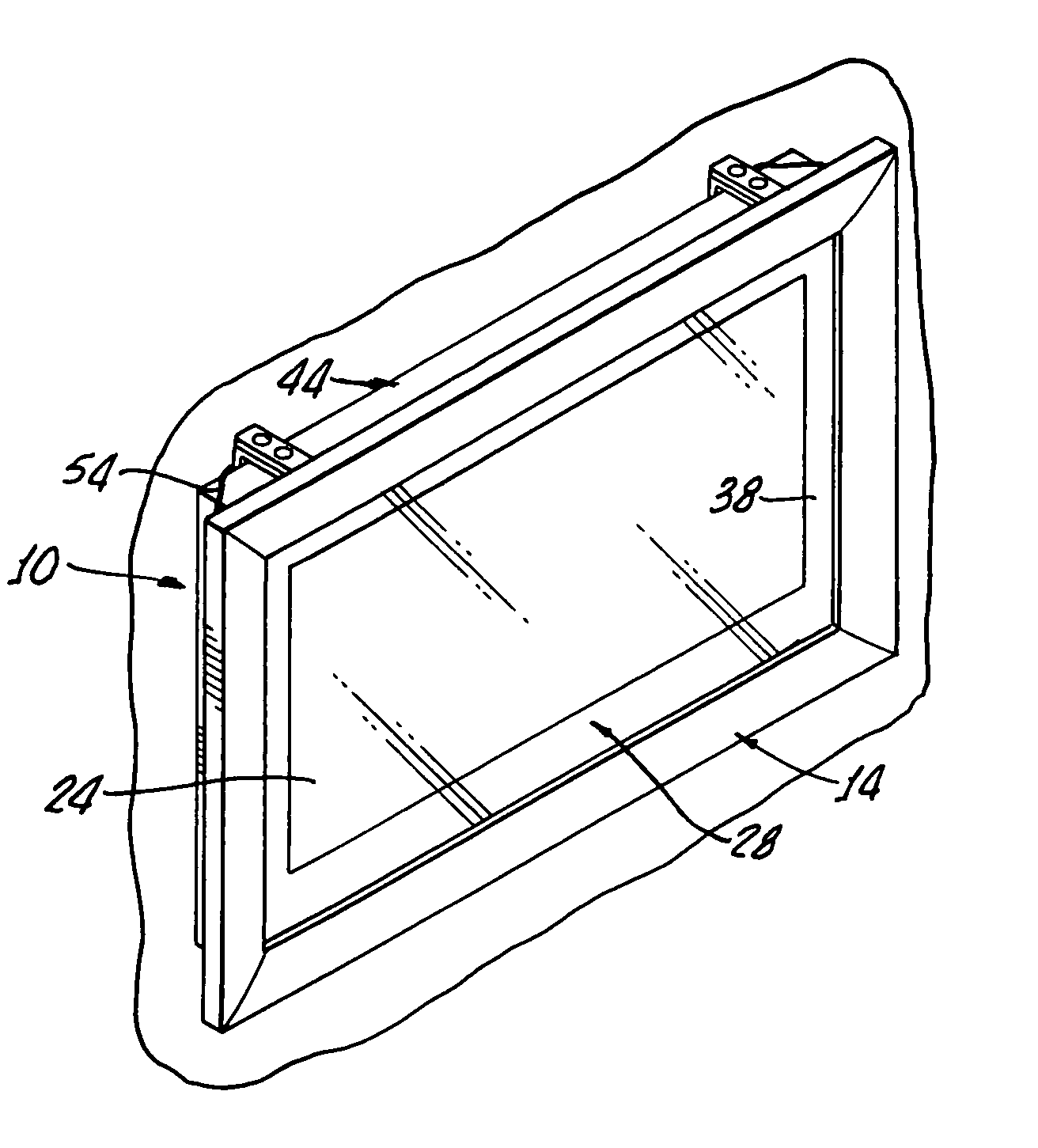 Television frame and mounting system