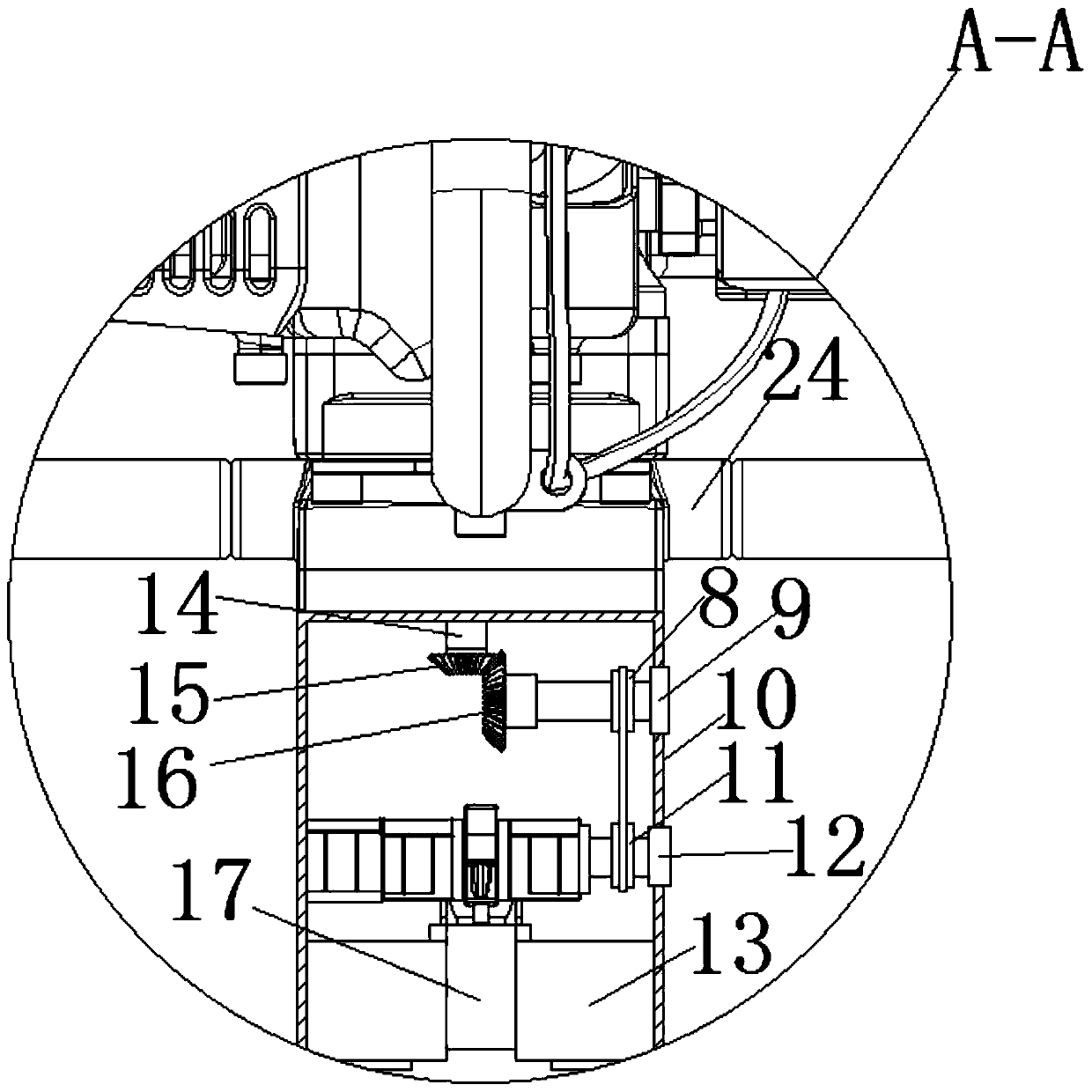 Sampling device for soil remediation