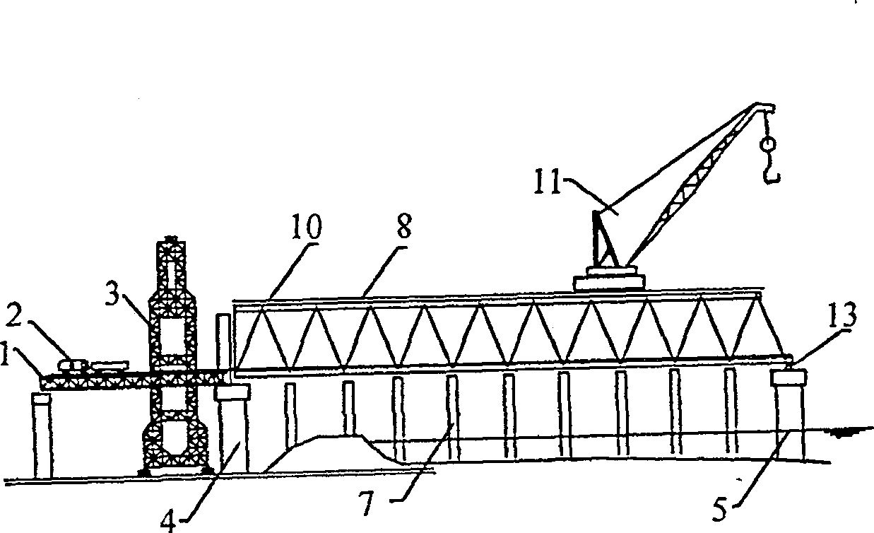 Method and system for erecting steel trusses by stay cable auxiliary complete cantilever