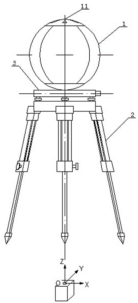 Movable target sphere oriented onboard LiDAR point cloud and image united rectification method