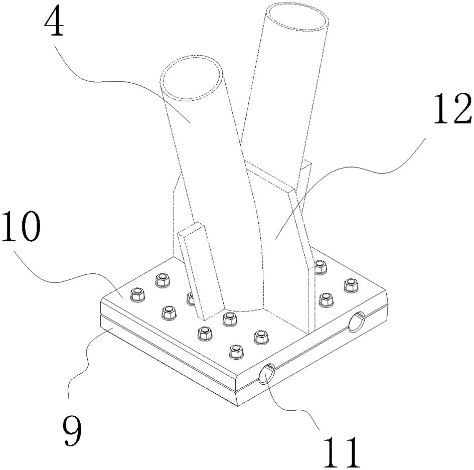 A super-span multi-order prestressed steel truss structure and its construction method