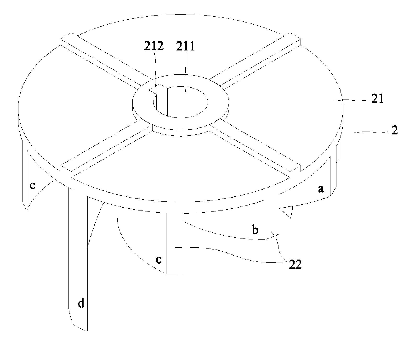 Blade wheel for a sewage pump