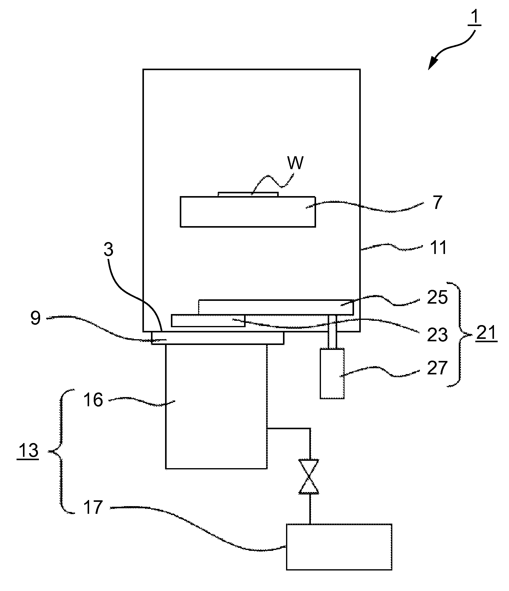 Conductance valve and vacuum processing apparatus