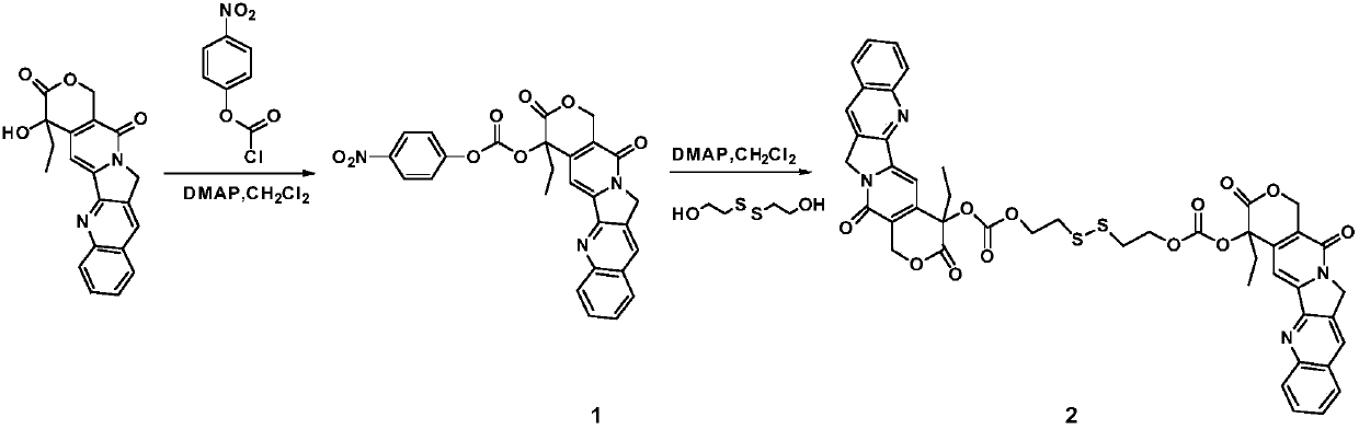 Preparation method and application of reduction-sensitive drug delivery system with high drug loading rate