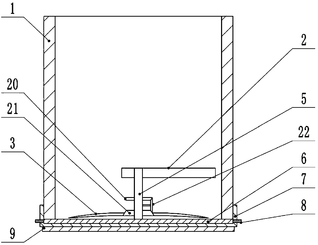 Powder coating mixing device