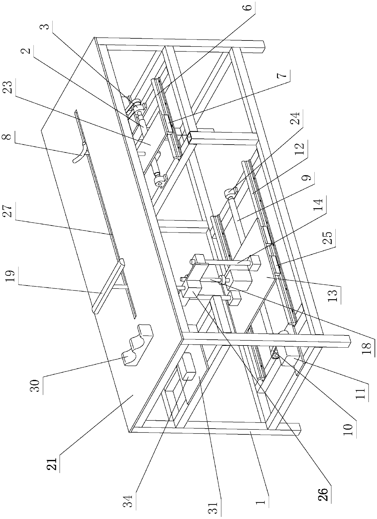 Electric push-stretch bed