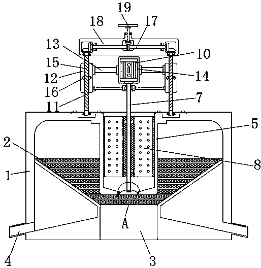 Efficient sewage treatment device