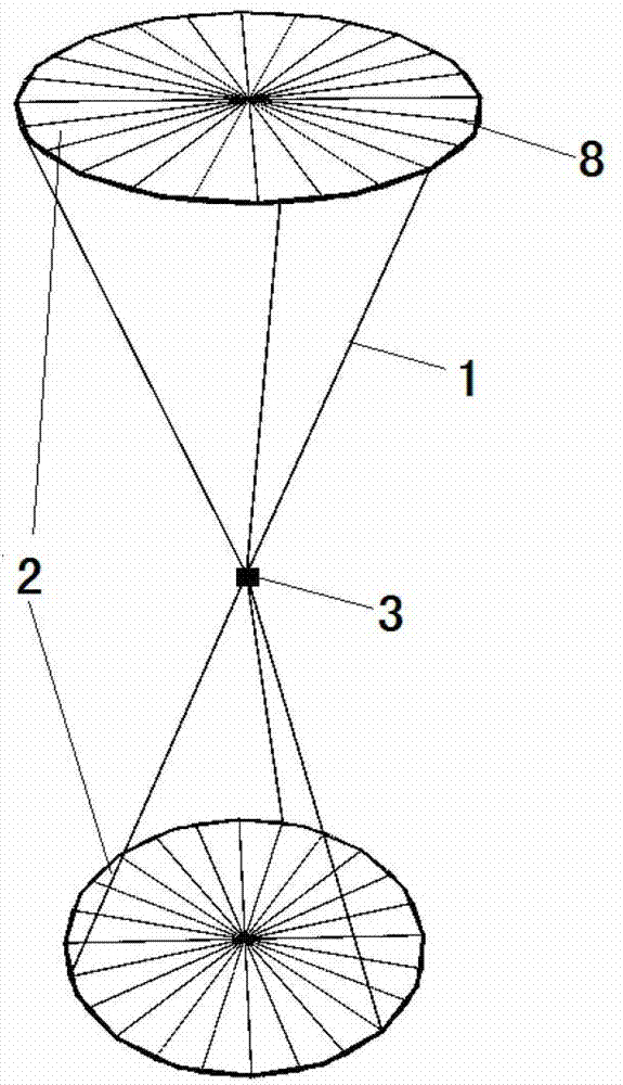 Space tethered unfoldable covered surface system