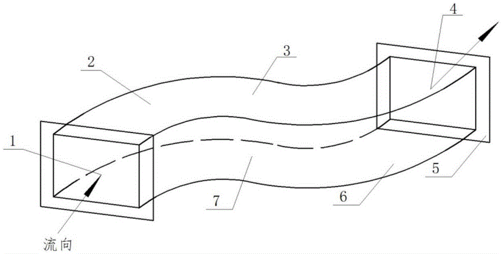 Wear-resistant S-shaped pipeline elbow and anti-abrasion treatment method of elbow