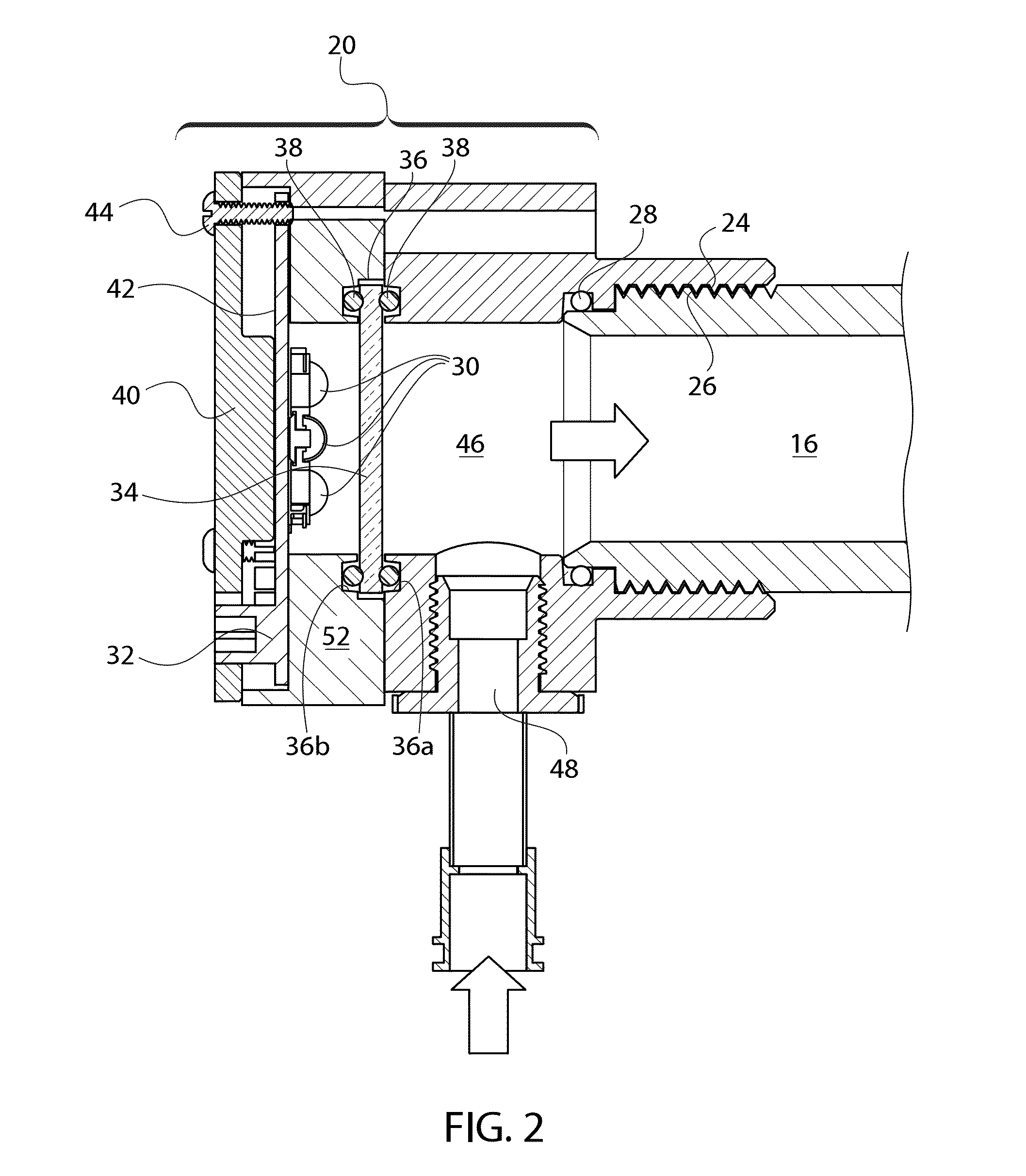 Point of use water treatment device