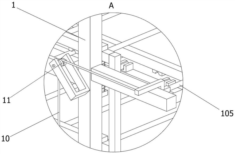 Rapid material conveying device based on industrial production