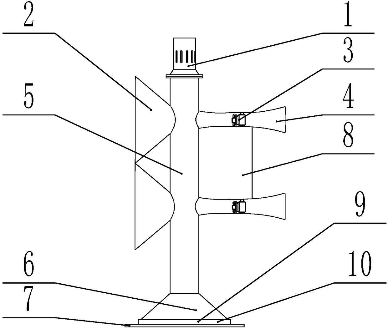 Self-guiding gentle wind power generation equipment