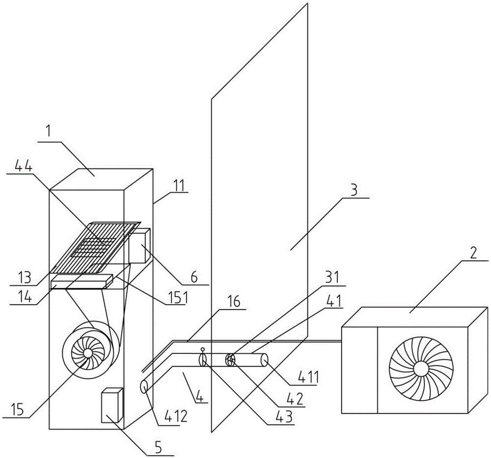 Closet-type multifunctional household air conditioner