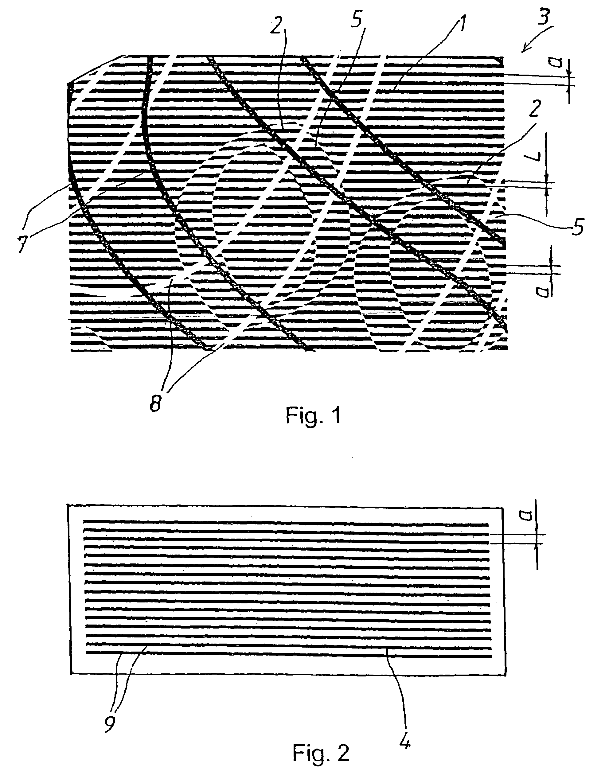 Security document with an optical security area